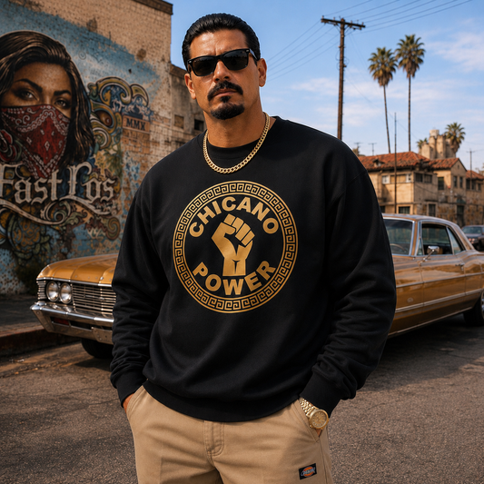 Chicano Power Sweatshirt | Brown Pride Apparel by Chicano Threads