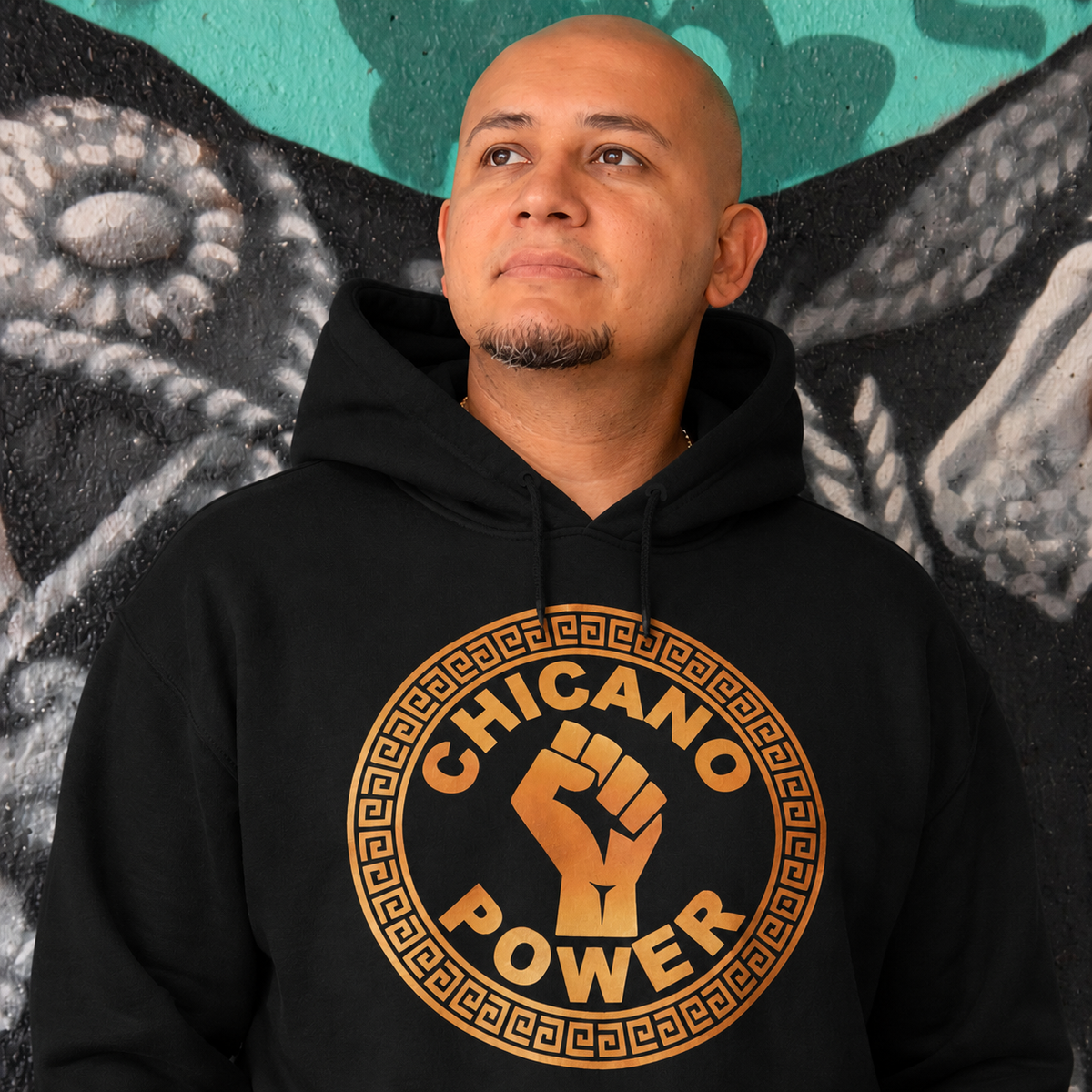 Chicano Power - Men's Heavy Blend Hoodie | Brown Pride Apparel by Chicano Threads