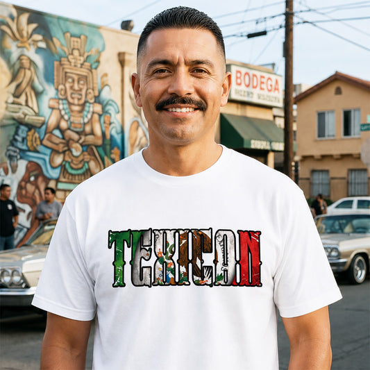 Texican - Men's T-Shirt | Tejano & Mexican Pride Apparel by Chicano Threads