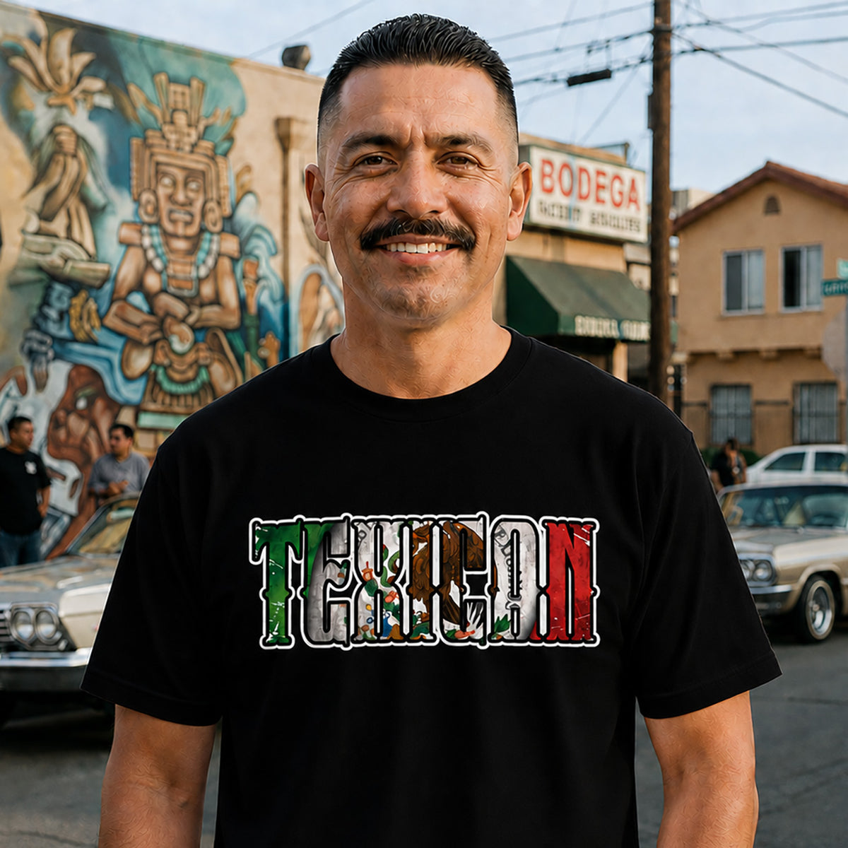 Texican - Men's T-Shirt | Tejano & Mexican Pride Apparel by Chicano Threads