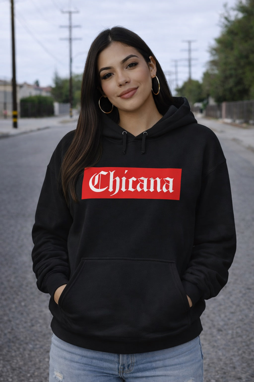 Superior Chicana - Women's Heavy Blend Hoodie | Chicana Apparel by Chicano Threads