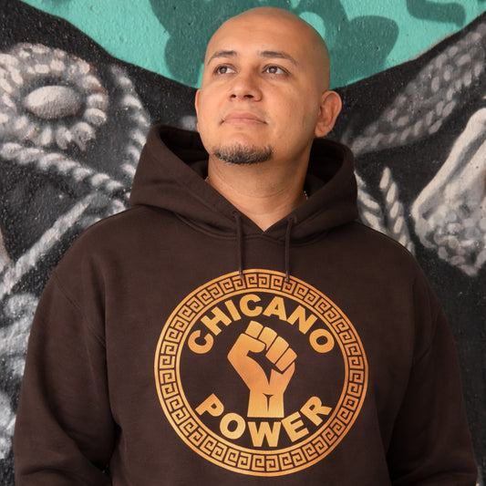 Chicano Power - Men's Heavy Blend Hoodie | Brown Pride Apparel by Chicano Threads
