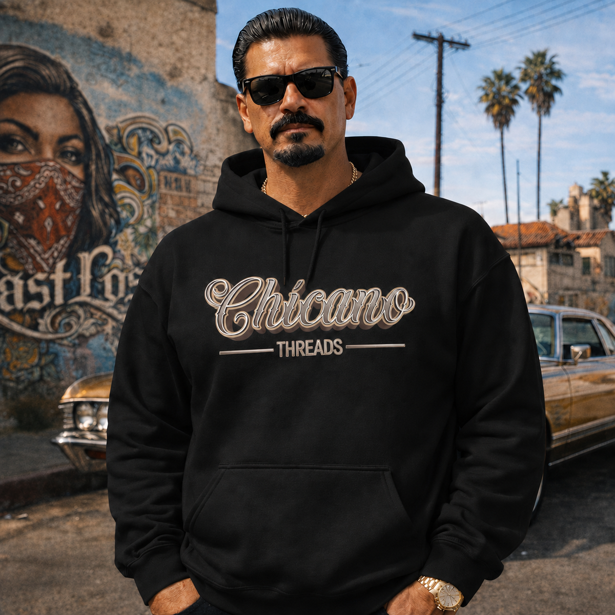 The Official Chicano Threads Men's Hoodie | Chicano Apparel by Chicano Threads