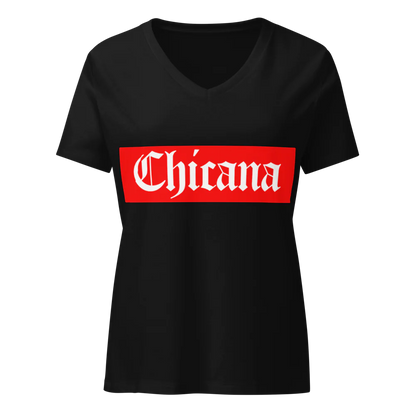 "Superior Chicana" Women's Relaxed V-Neck T-Shirt